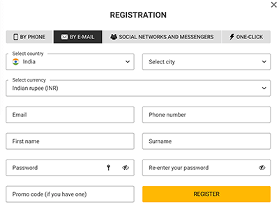 Registration via e-mail at Melbet Registration at Melbet by e-mail