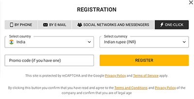Instant (One-Click) Registration at Melbet How to register at Melbet in One-Click